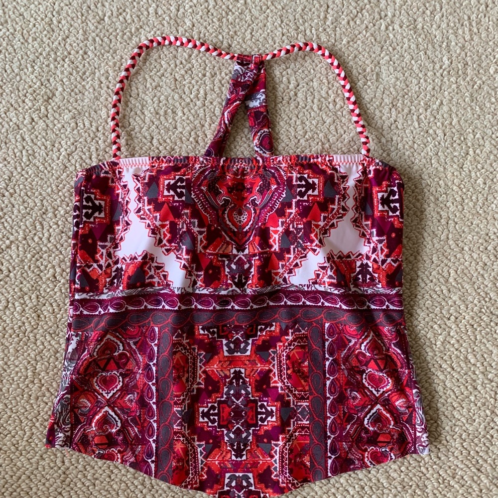 Becca Swim, Halter style. Cropped